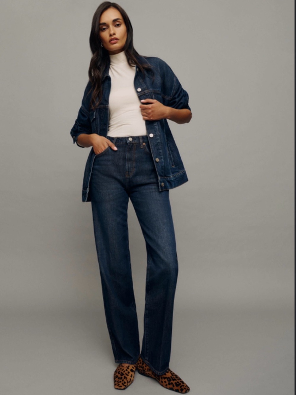Reformation Val 90s Mid Rise Straight Jeans